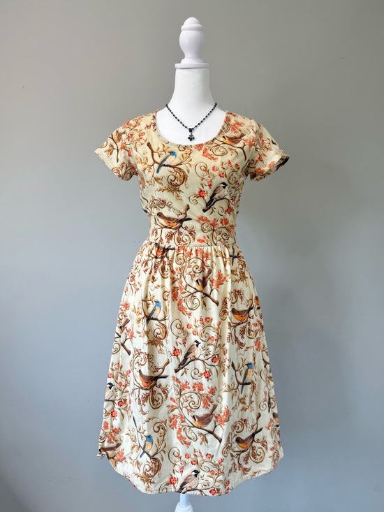 Dresses & Skirts - Vintage Retro Cottagecore Bird Dress